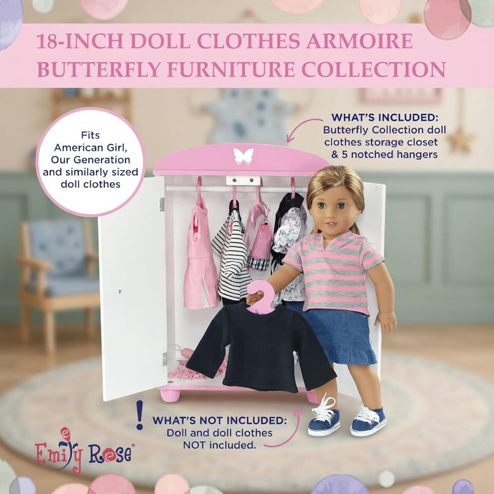 Emily Rose mueble de muñecas de 18 pulgadas para muñecas American G...