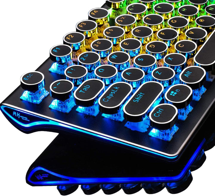 RK ROYAL KLUDGE Teclado mecánico S108 para máquina de escribir, tec...