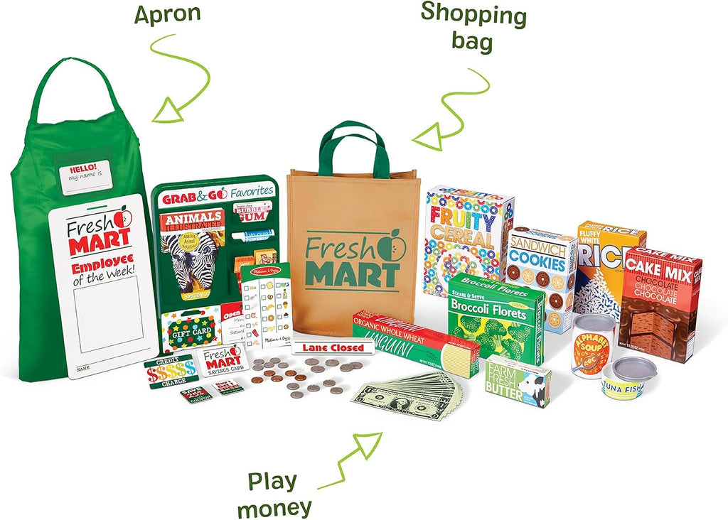 Conjunto de piezas complementarias para juego de roles en tienda