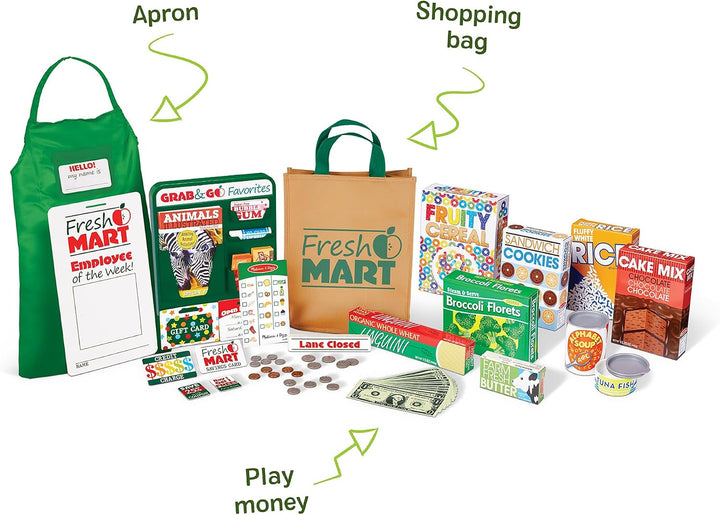 Conjunto de piezas complementarias para juego de roles en tienda de...