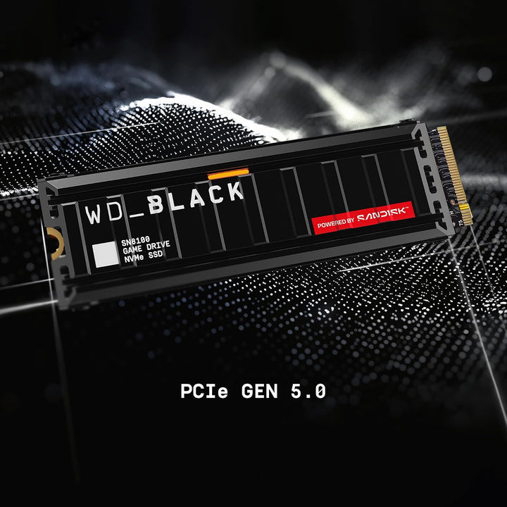 WD_Black SN8100 SSD NVMe de 8 TB con disipador de calor, PCIe 5.0x4...