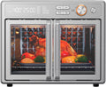 Midea Flexify Pro 10+4 Combo de Horno Tostador y Freidora de Aire, Cocción con Bloqueo Jugoso de Grafeno, Horno de Encimera con Puerta Francesa, Fritura de Aire Flash a 450°F, 26.4 Cuartos, Acero