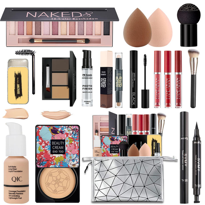 Kit de maquillaje todo en uno para mujeres, kit completo, set de re...