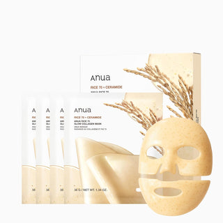 ANUA Rice 70 Glow Máscara de Colágeno, Máscara Facial Nocturna para...