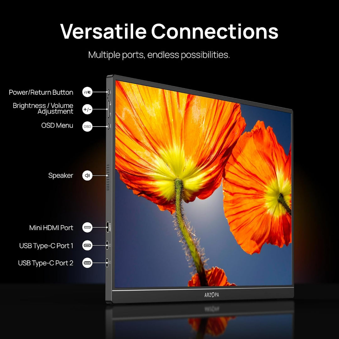 ARZOPA \u2013 Monitor portátil 16 pulgadas 2.5K 2560 x 1600 QHD IPS...