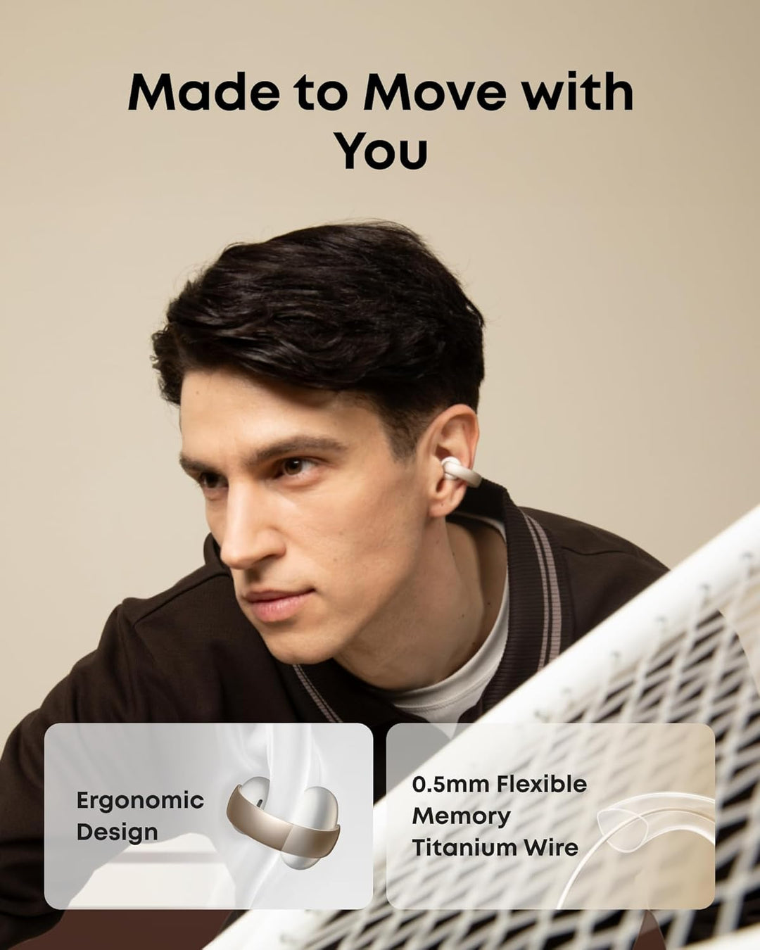 Soundcore AeroClip by Anker, auriculares de oreja abierta, auricula...