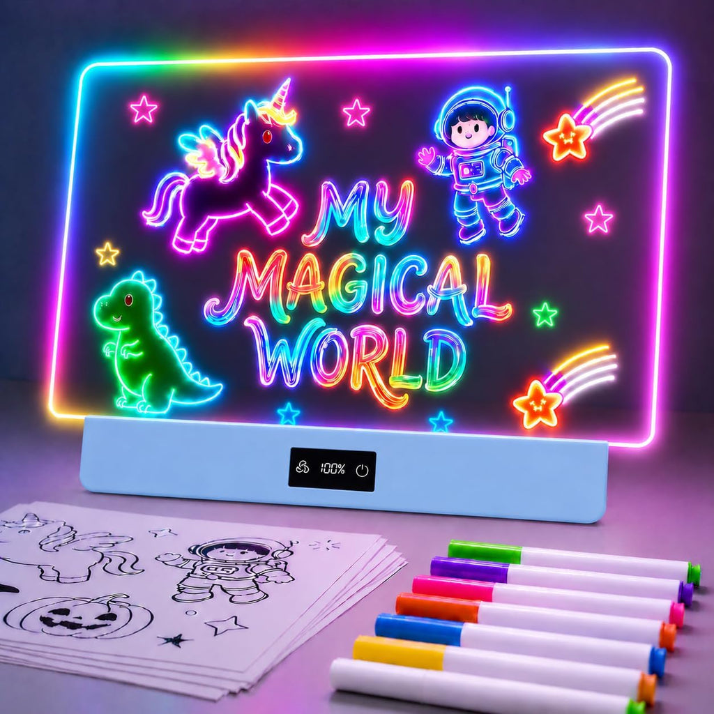 Tablero de dibujo LED de 16 pulgadas para niños, regalos de