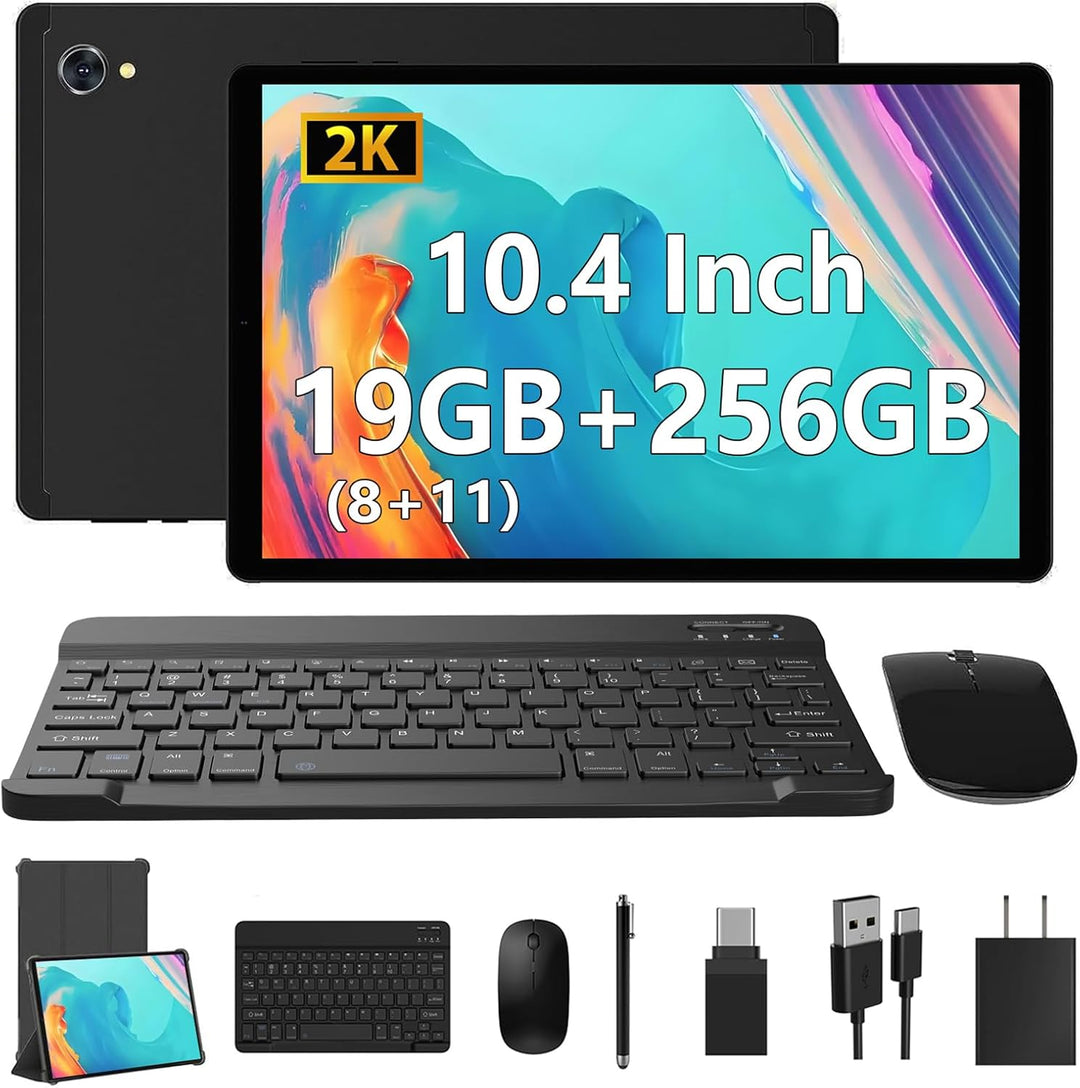 Tableta 2026 con teclado, lápiz óptico y mouse, tabletas Android 13...