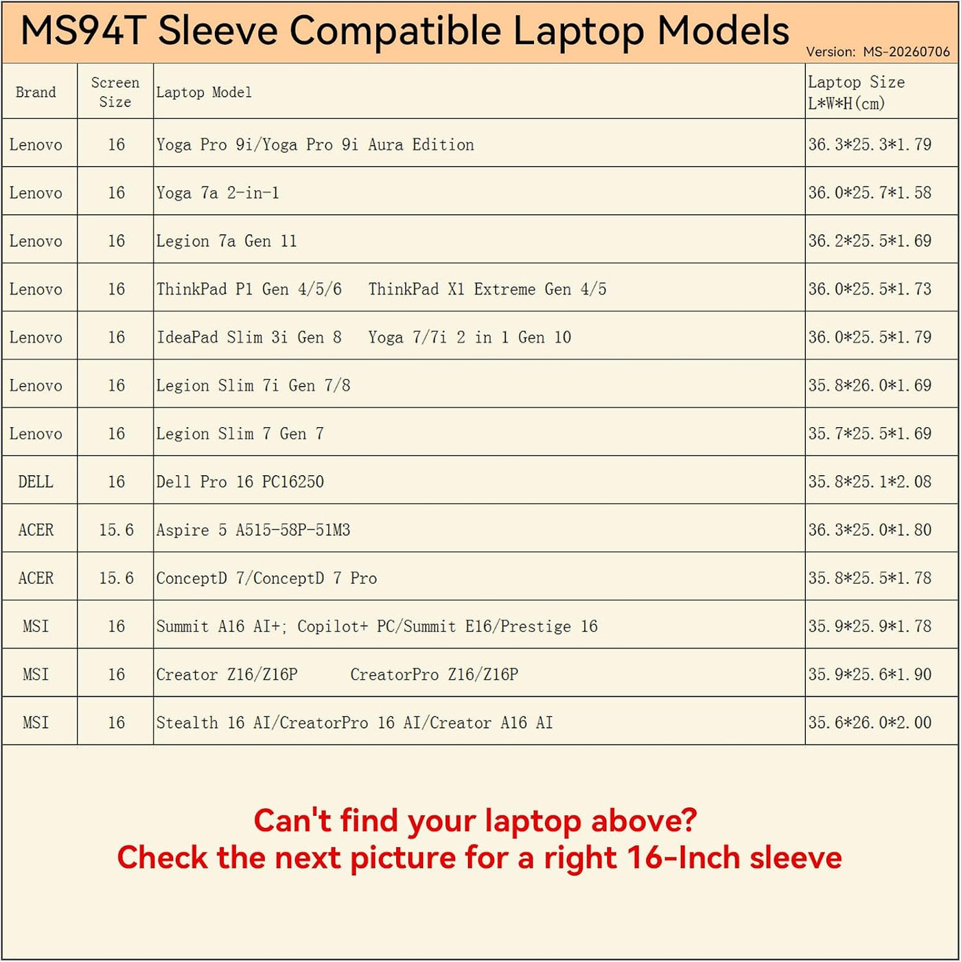 Smatree MS94T - Funda protectora rígida para portátil de 16 pulgada...
