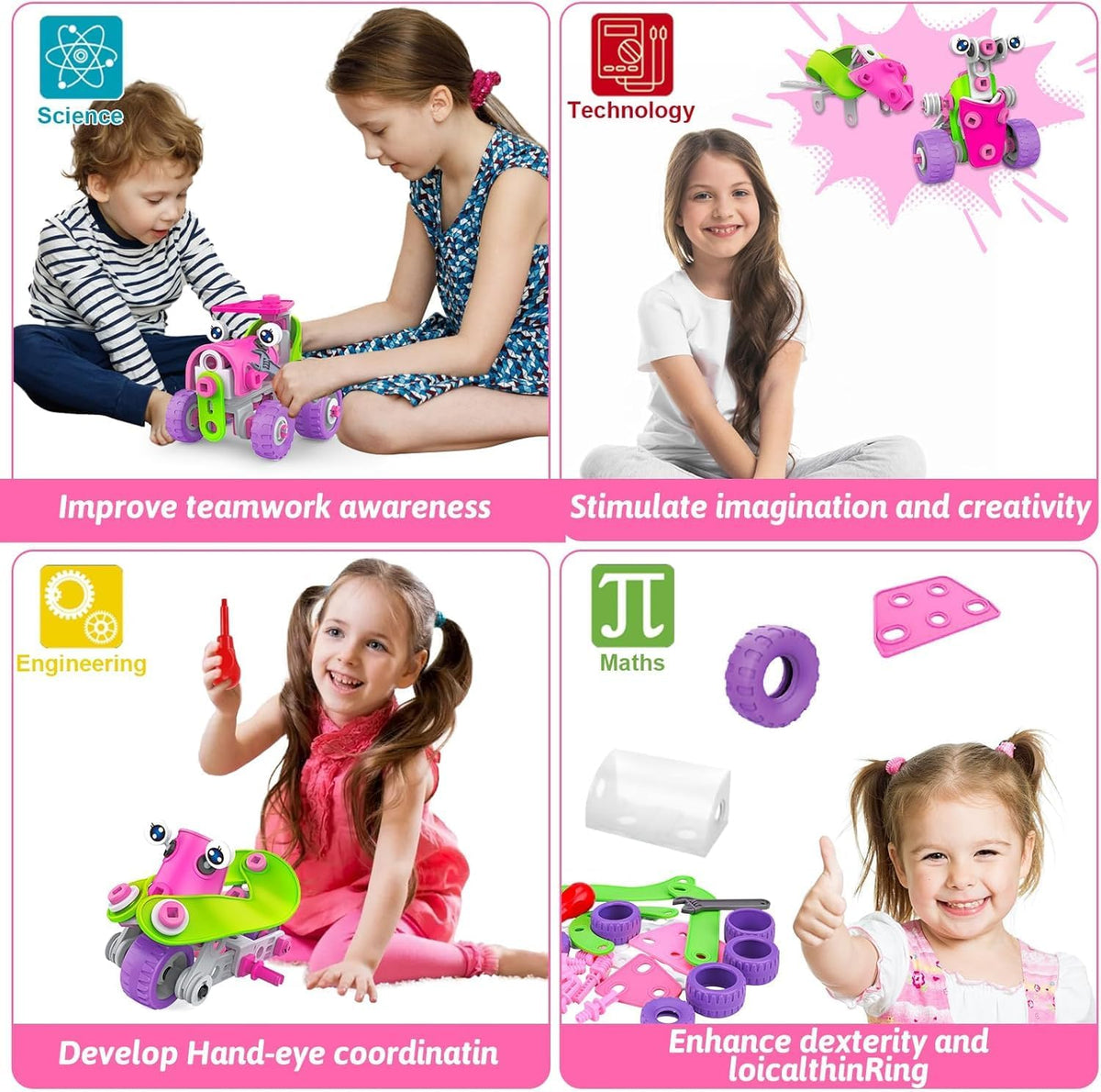 Juguetes educativos STEM para niñas de 4, 5, 6, 7, 8+ años, regalos de cumpleaños de Navidad