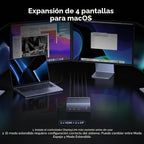 UGREEN Estación de acoplamiento USB-C DisplayLink, monitor cuádruple