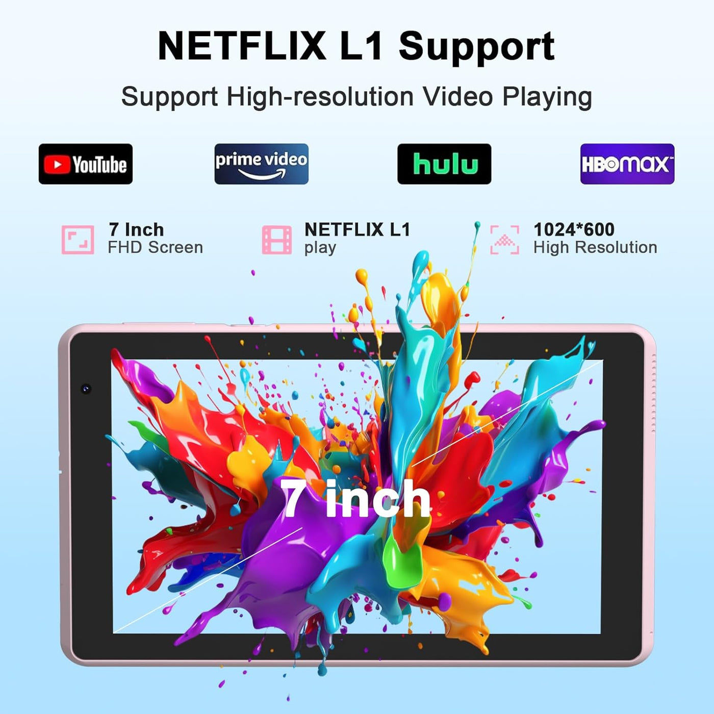 Tableta COOPERS Android 15 Tablets de 7 pulgadas, 8GB RAM, 32GB ROM...