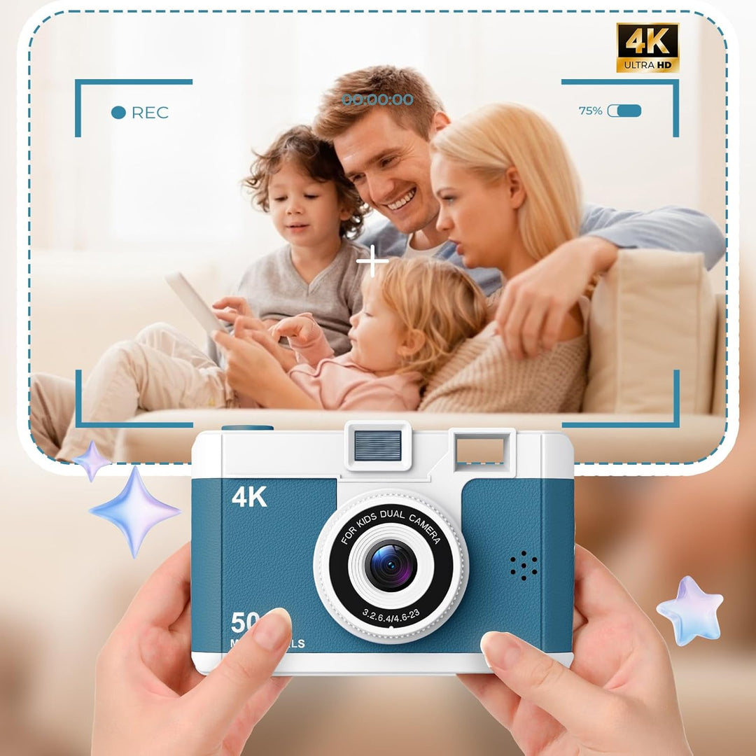 Cámara infantil de 50.0 megapíxeles para niños de 5 a 13 años con W...