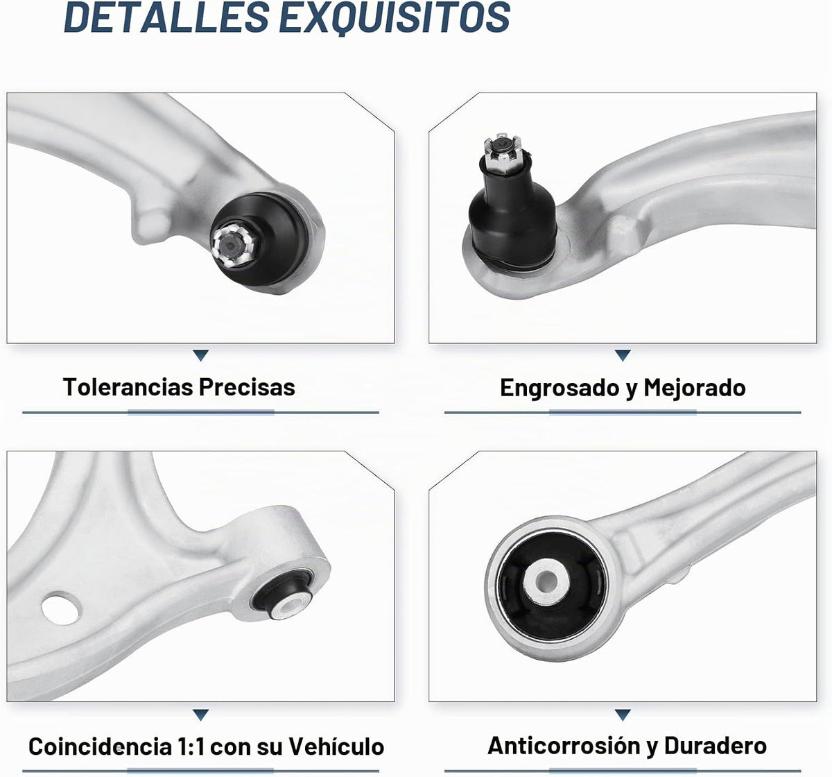Brazo de Control Inferior Delantero con Conjunto de Rótula para Honda Odyssey 2005 2006 2007 2008 2009 2010 Lado del Pasajero y del Conductor Enlace de Extremo de Barra Estabilizadora Extremo de Barra