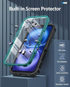 FNTCASE - Funda para iPhone 16 con protector de pantalla integrado y