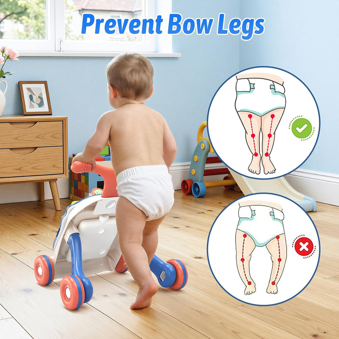 QDRAGON Andador de bebé 3 en 1 y centro de actividades para niños,...