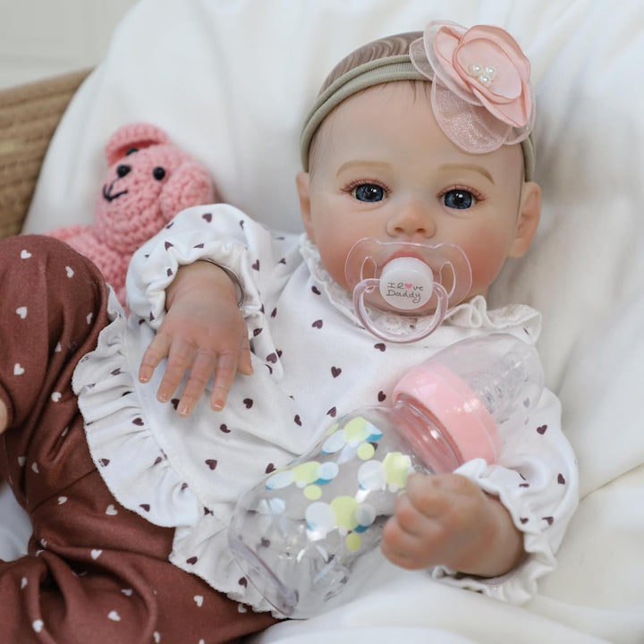 KSBD Muñecas de bebé renacidas - Muñeca de bebé realista de 18 pulg...