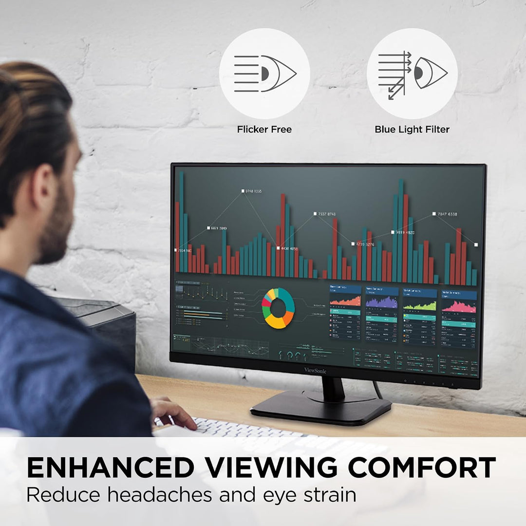 ViewSonic VA2756-4K-MHD Monitor IPS 4K de 27 Pulgadas con Marco Ult...