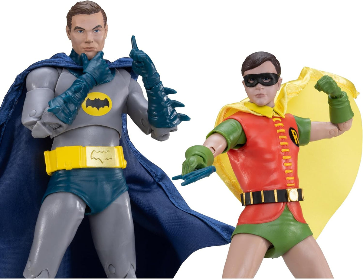McFarlane Toys -DC Multiverse Batman y Robin (Serie de TV clásica de Batman) 7 pulgadas, paquete de 2 figuras de acción McFarlane Edición Coleccionista #5