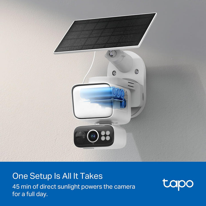 Tapo Cámara de seguridad con reflector regulable 2K para exteriores...
