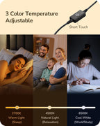 Lámpara EDISHINE Juego de 2 lámparas de mesa LED, modernas lámparas de escritorio