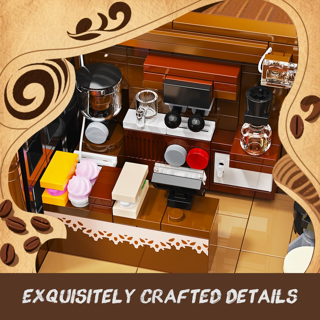 Flower Cafe - Juego de construcción de casa con luces 1876