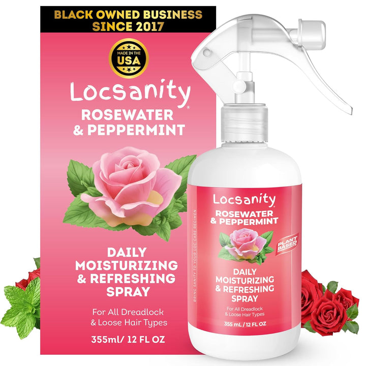 Loc Spray - Locsanity - Spray hidratante diario de agua de rosas y...