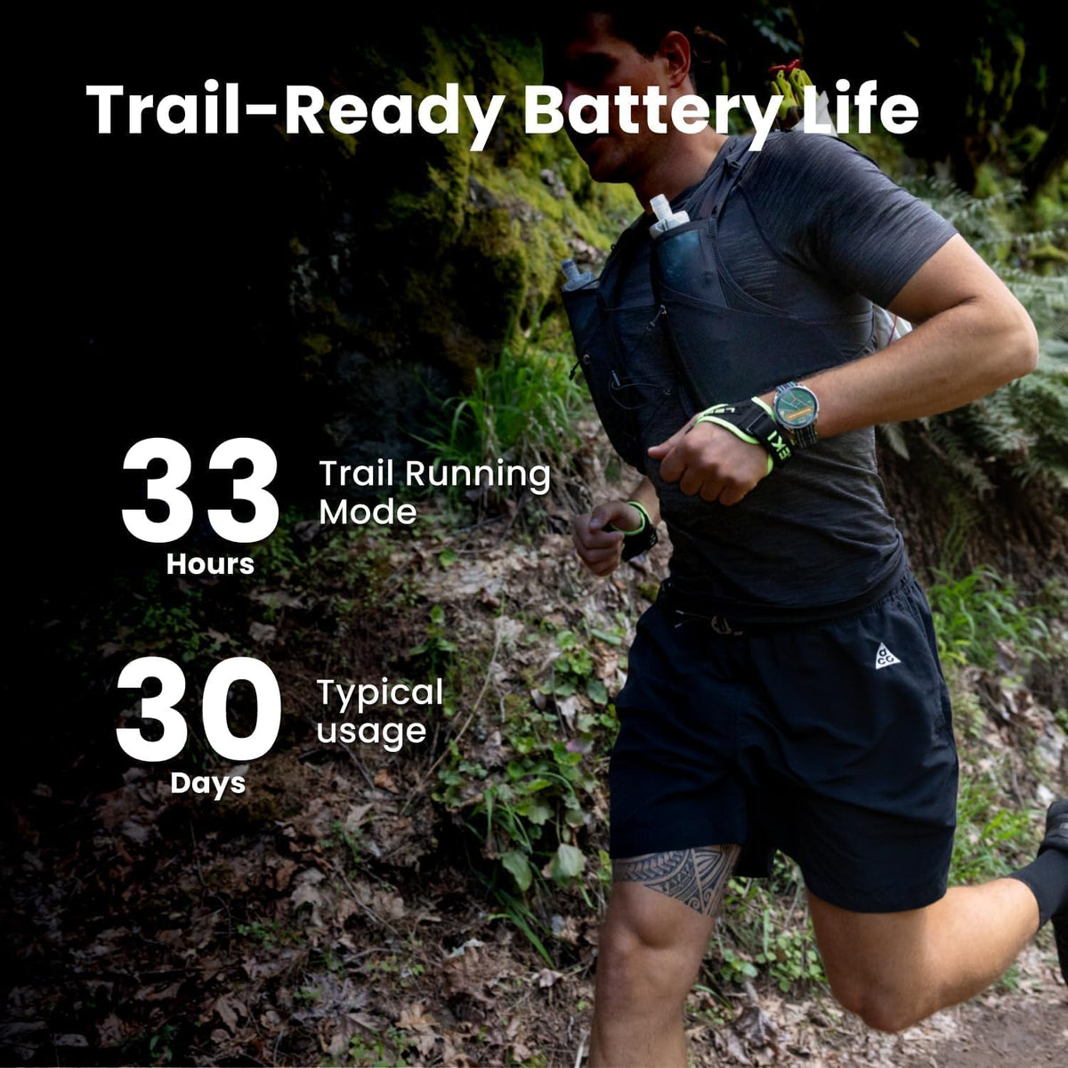 Amazfit Cheetah 2 Ultra Smart Watch 1.5" AMOLED cristal de zafiro, iOS