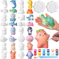 Reallnaive Paquete de 16 piezas de pintura de cerámica de animales