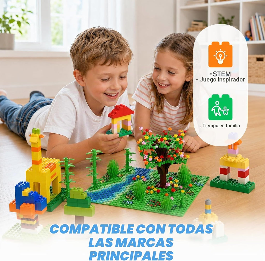 Juego de bloques de jardín clásicos a granel de ladrillos de