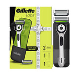GilletteLabs con barra exfoliante Edición Blanca Afilada para hombr...