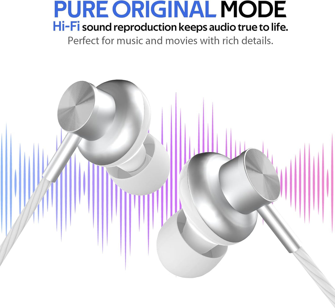 Bhvrtls Auriculares intrauditivos USB-C con cable, auriculares con...