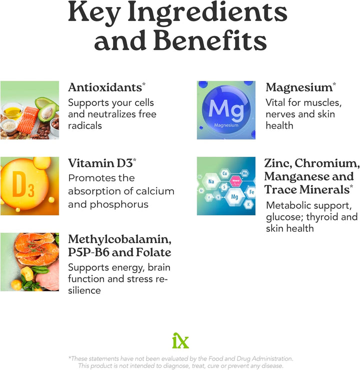 Isotonix Multivitamínico en polvo sin hierro - Vitaminas B metilada...