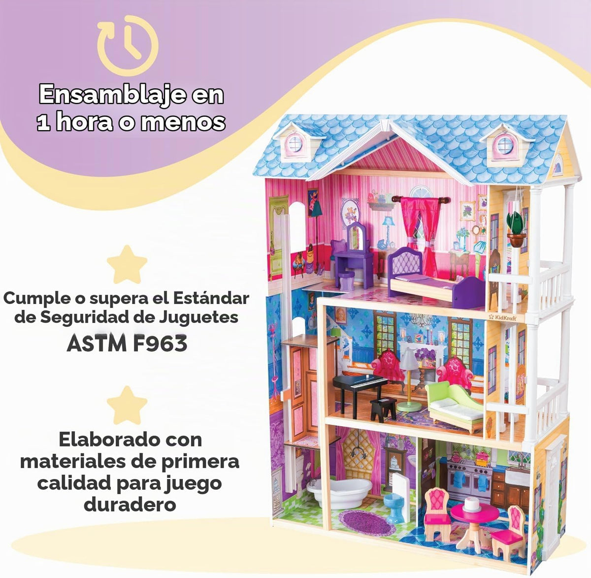 Lámpara Mi casa de muñecas con muebles, de KidKraft