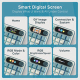 RK ROYAL KLUDGE S98 Teclado mecánico con pantalla inteligente y per...