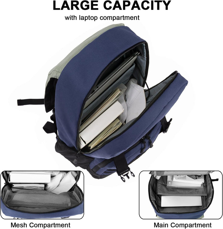 WOLT Mochila para laptop con puerto de carga USB para portátiles de...