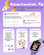 BIGGERFIVE Reloj inteligente para niños, reloj de fitness de 1.8 pies
