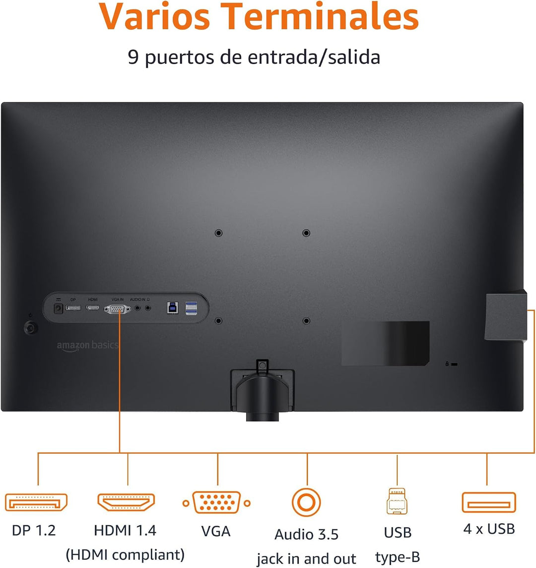 Amazon Basics Monitor de 27 pulgadas, FHD 1080P, máximo 100Hz, comp...