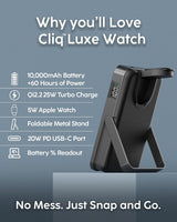 myCharge CliqLuxe - Banco de energía inalámbrico magnético de 10,00...