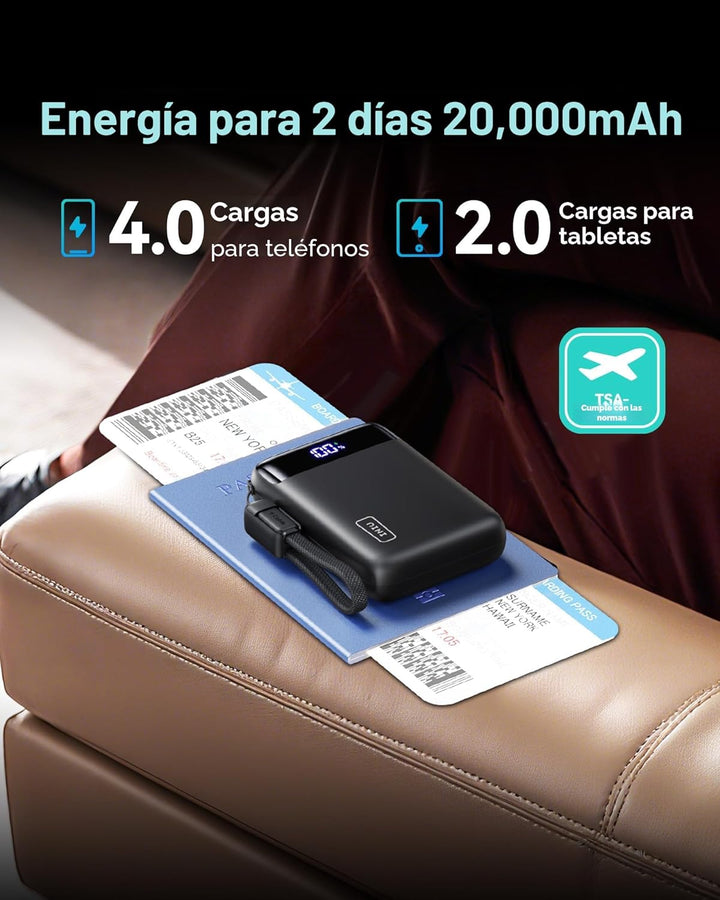 INIU Cargador Portátil, el Banco de Energía de 20000mAh más Pequeño...