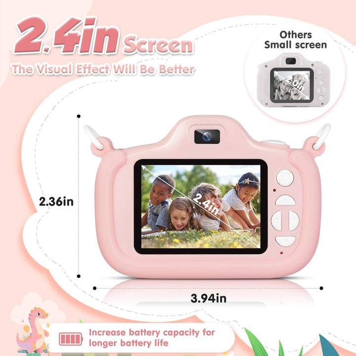 Cámara para niños con linterna y pantalla de 2.4 pulgadas, cámara d...