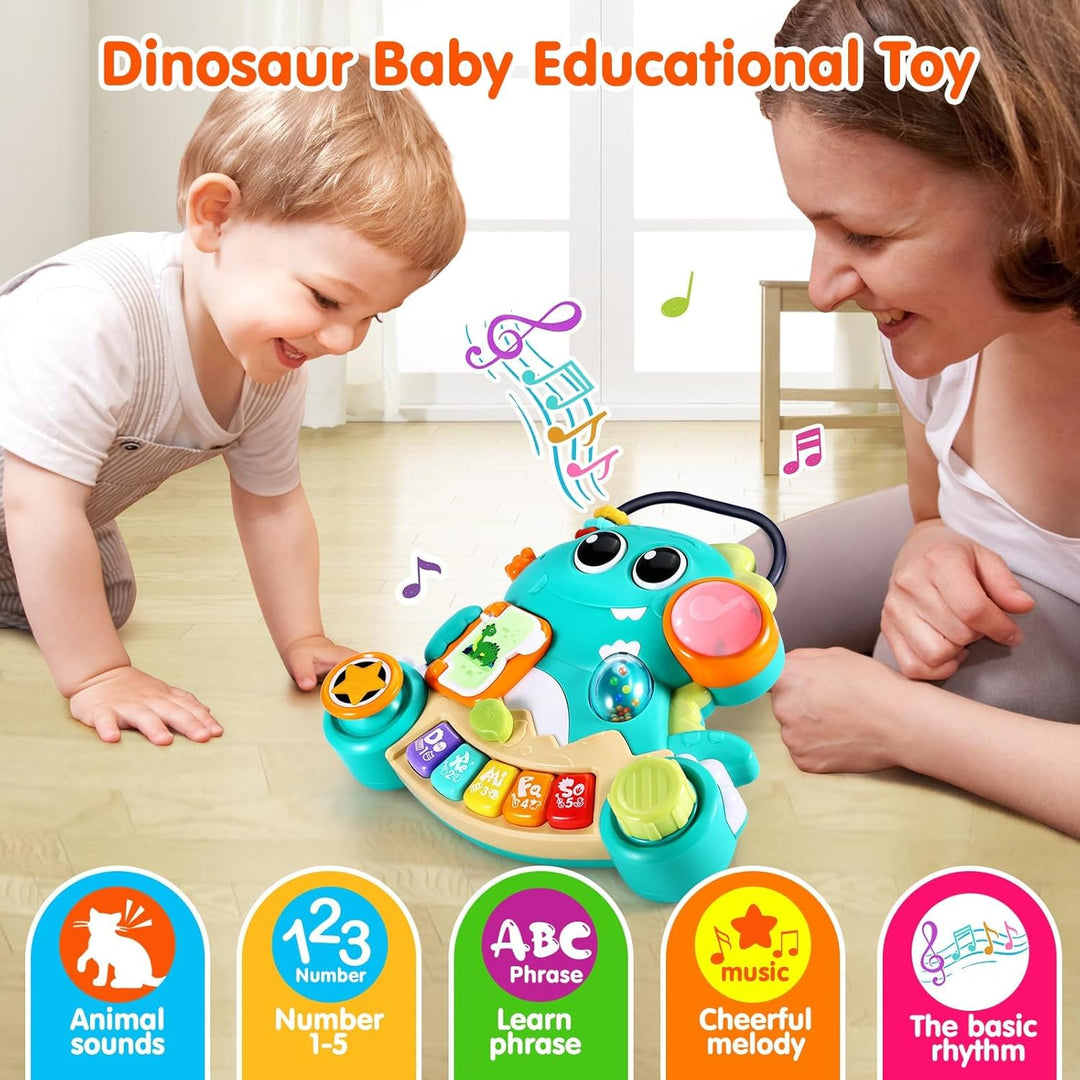 WITALENT Juguetes para bebés de 6 a 12 meses, piano de dinosaurio,...