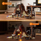 Lumibricks Mina de Oro del Salvaje Oeste Iluminación Conjunto de Ladrillos de Construcción - Entrada de Excavación de Prospector Occidental 658 Piezas Juego de Minería para Adultos y Amantes del Oeste