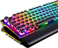 RK ROYAL KLUDGE Teclado mecánico para juegos S108 estilo máquina de...