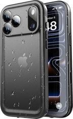 SPORTLINK - Funda impermeable para iPhone 18 Pro, 17 Pro, color negro