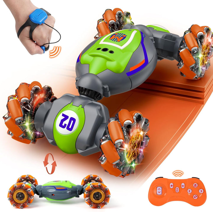 QXHOL Coche de Acrobacias RC con Detección de Gestos para Niños de...