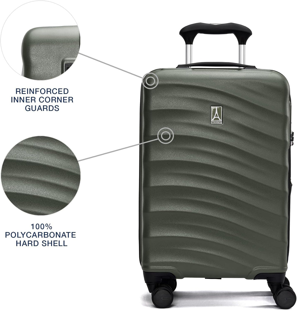 Travelpro Maxlite Air V2 maleta rígida expandible, Verde pizarra