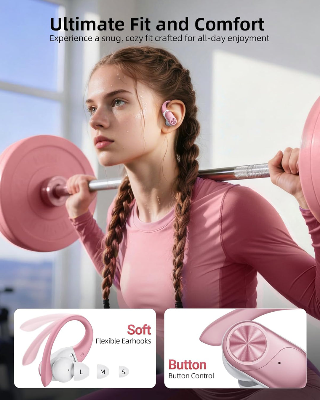 PocBuds - Auriculares Bluetooth Inalámbricos con Estuche de Carga I...