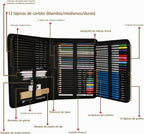 H & B 72PCS Drawing Pencils Set Sketching Kit, Art Supplies con Sketchbook