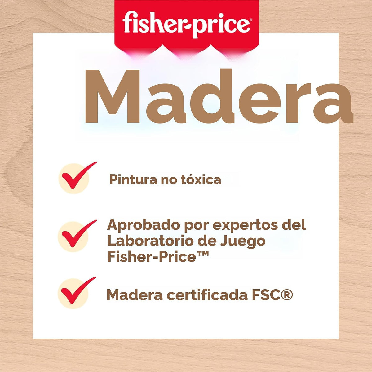 Fisher-Price Wood Pretend Play Coffee Shop & Toy Register, juego de comida de madera de 20 piezas para niños preescolares a partir de 3 años